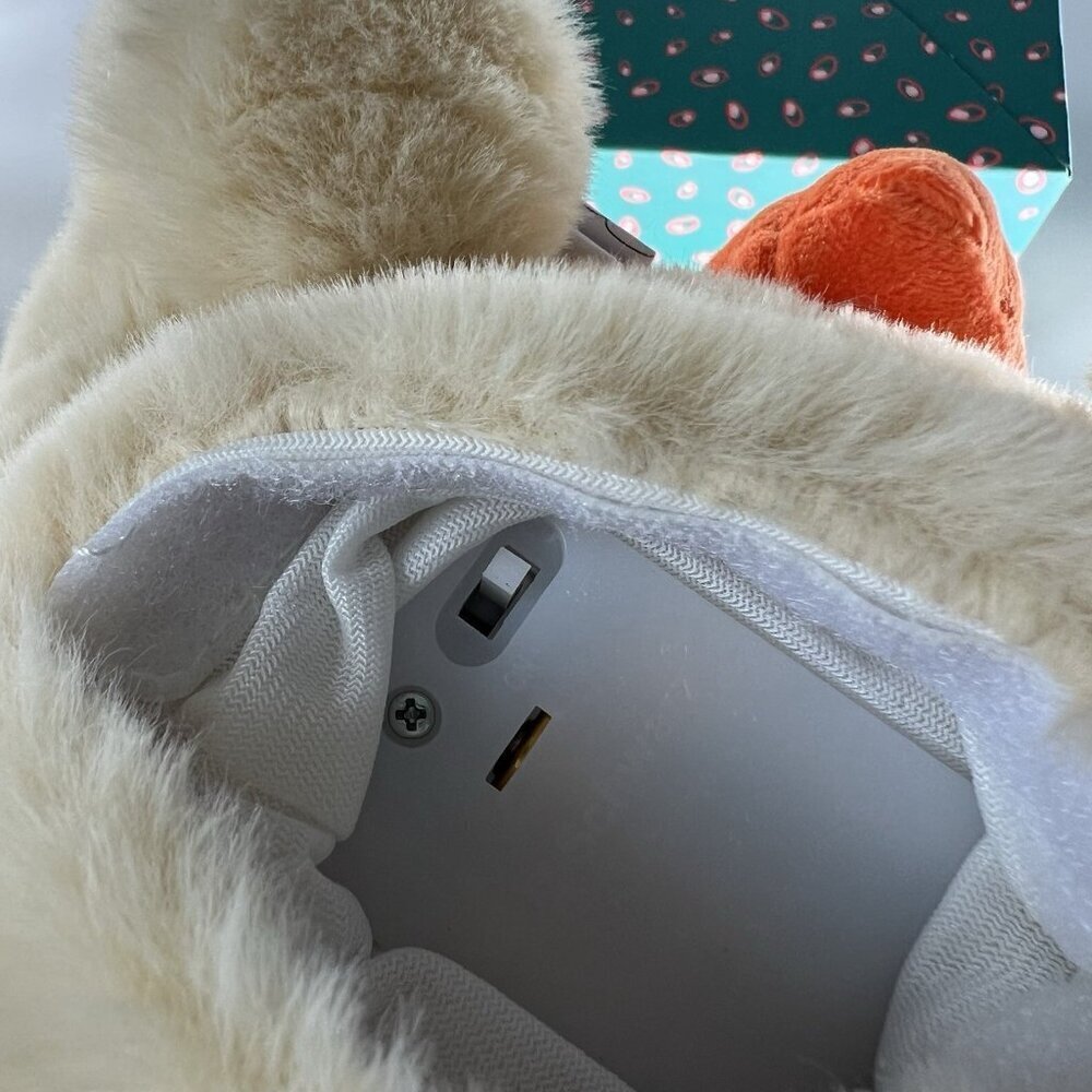 FAO Schwarz Bunny Rabbit Glow Brights Toy 12” Plush LED Light Up Carrot + Sound - Picture 12 of 13